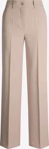 JOOP! Regular Trousers with creases in Beige: front