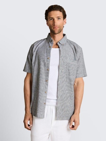 TOM TAILOR Regular fit Button Up Shirt in Blue: front