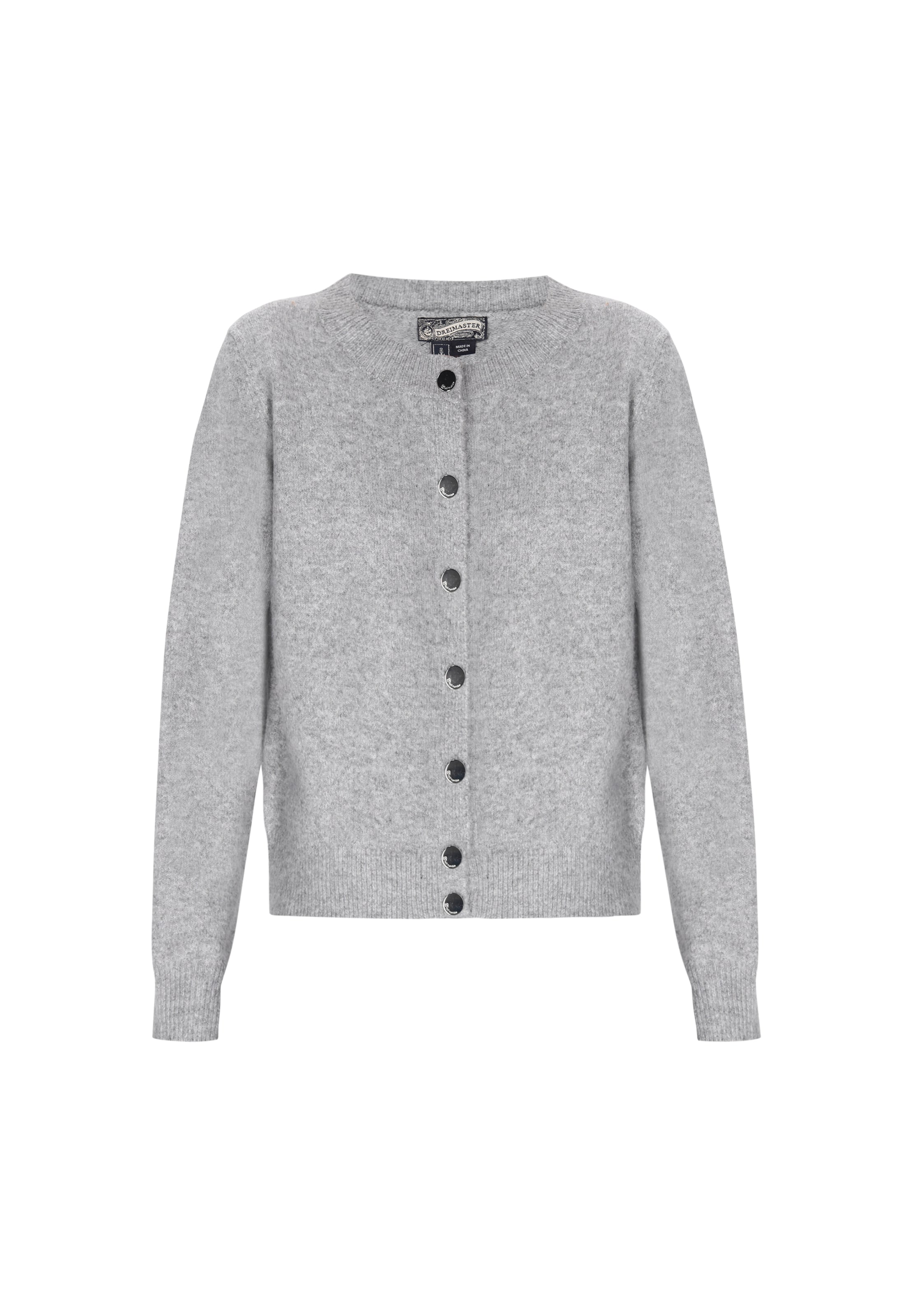 DreiMaster Vintage Neuletakki värissä harmaa: etupuoli