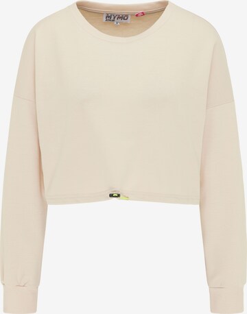 myMo ATHLSR Athletic Sweatshirt in Beige: front