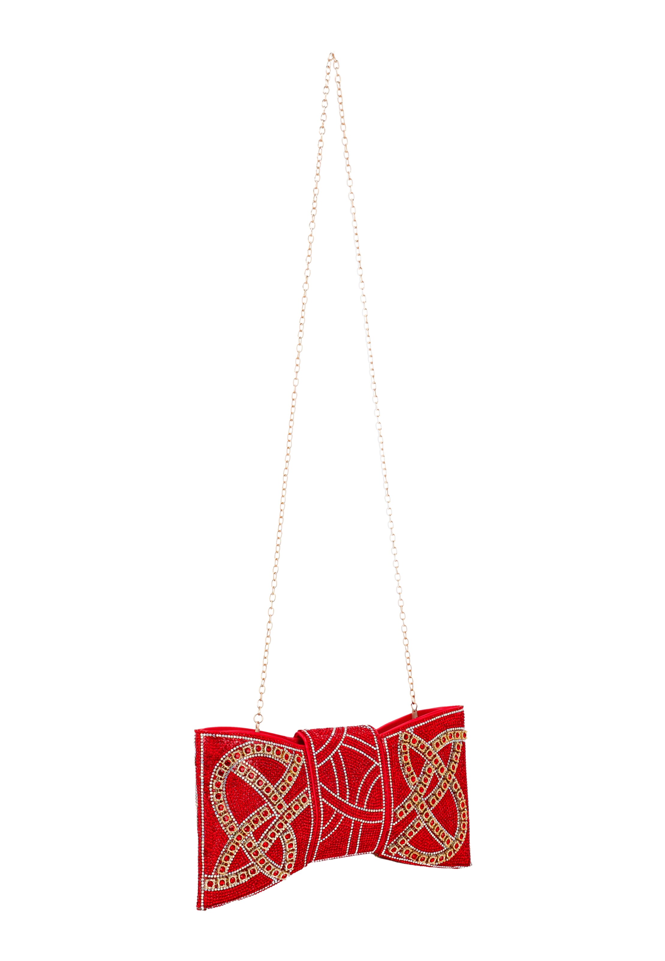 faina Clutch in Rood