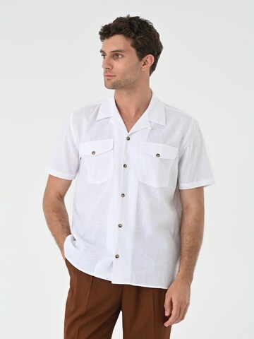Antioch Regular fit Overhemd in Wit: voorkant
