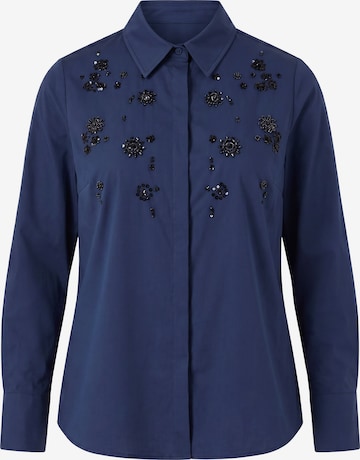 Ulla Popken Blouse in Blauw: voorkant