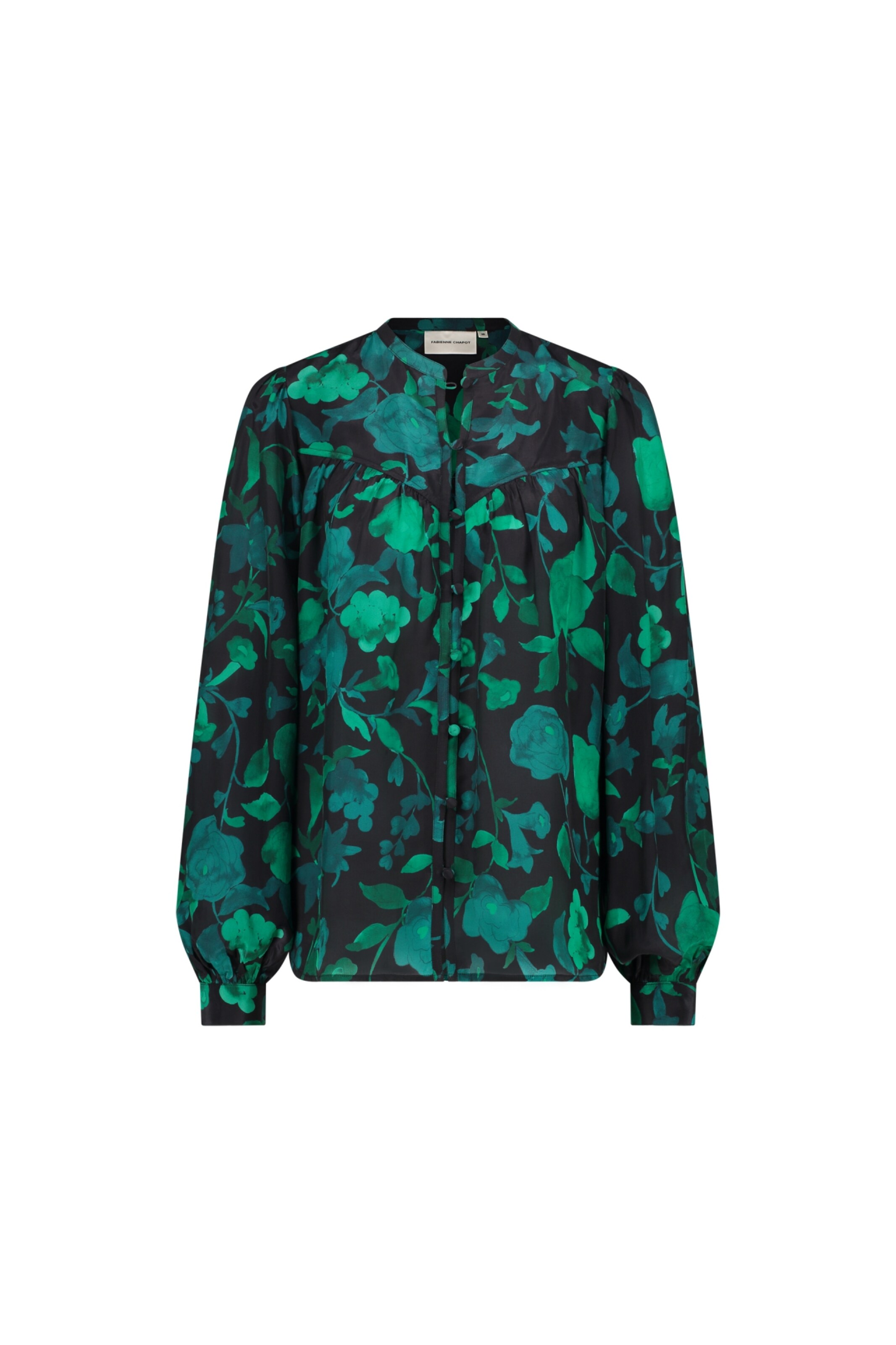 Fabienne Chapot Blouse 'Resa' in Green: front