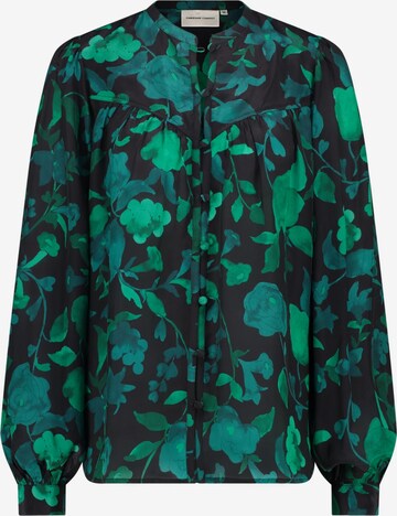 Fabienne Chapot Blouse 'Resa' in Groen: voorkant