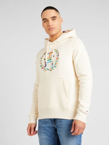 Sweat-shirt 'LAUREL' TOMMY HILFIGER en beige : devant