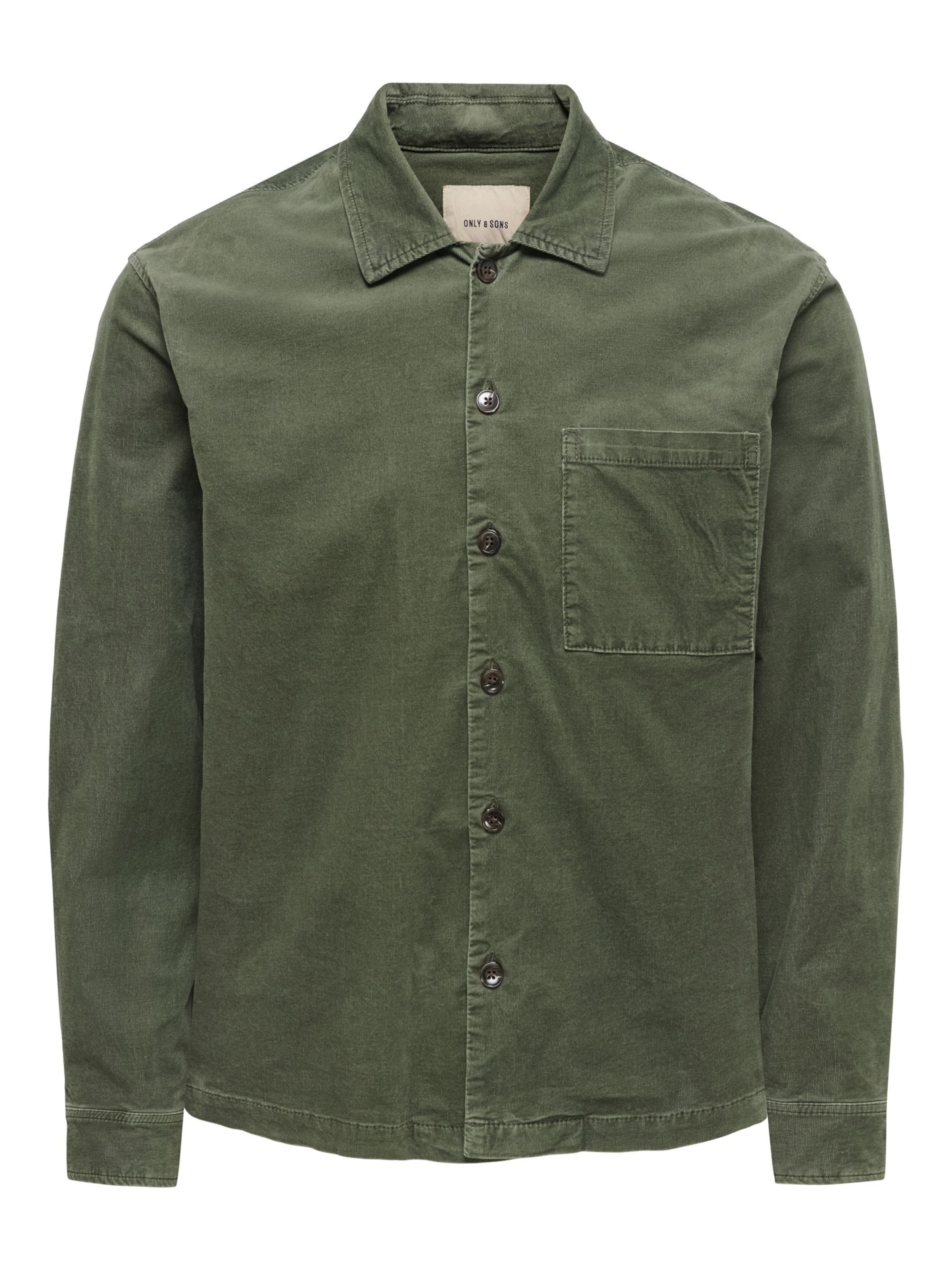 Regular fit Camicia 'ONSEwell' di Only & Sons in verde: frontale