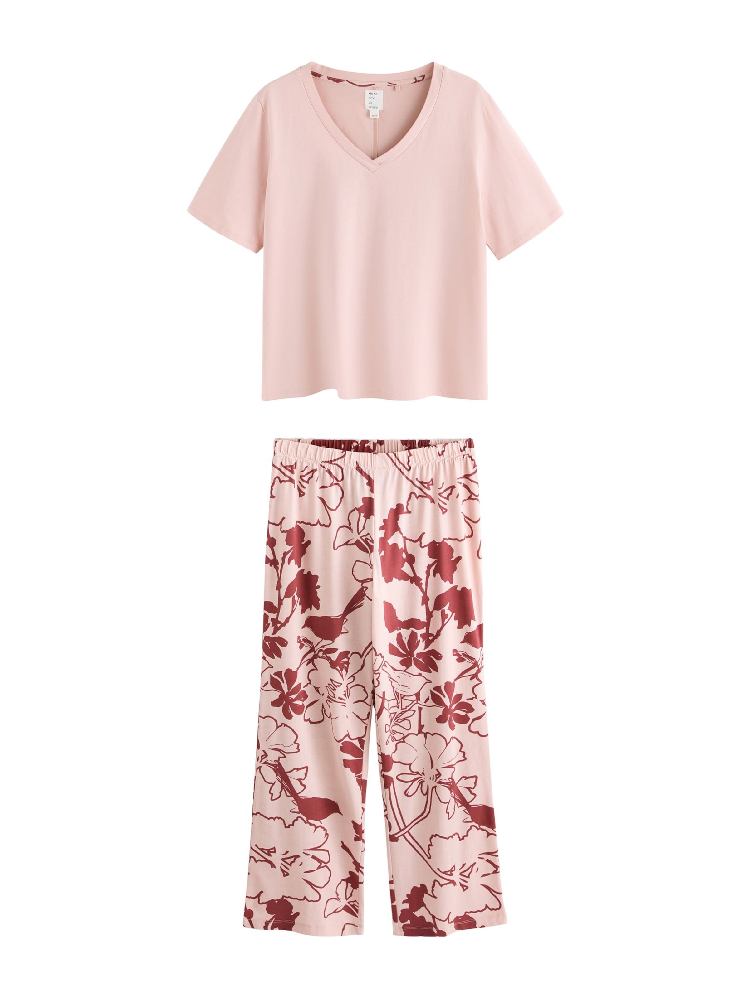 Next - Pijama en rosa: frente