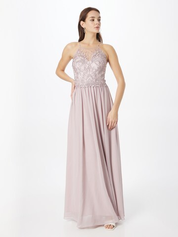 mascara Evening Dress in Pink: front