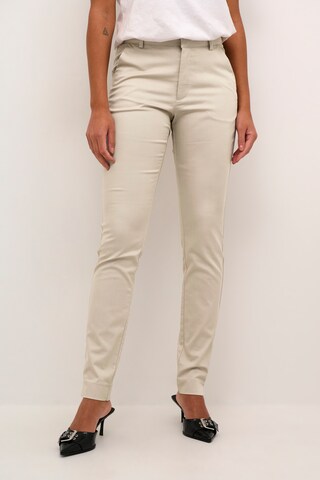 Kaffe Regular Broek 'Lea' in Beige: voorkant