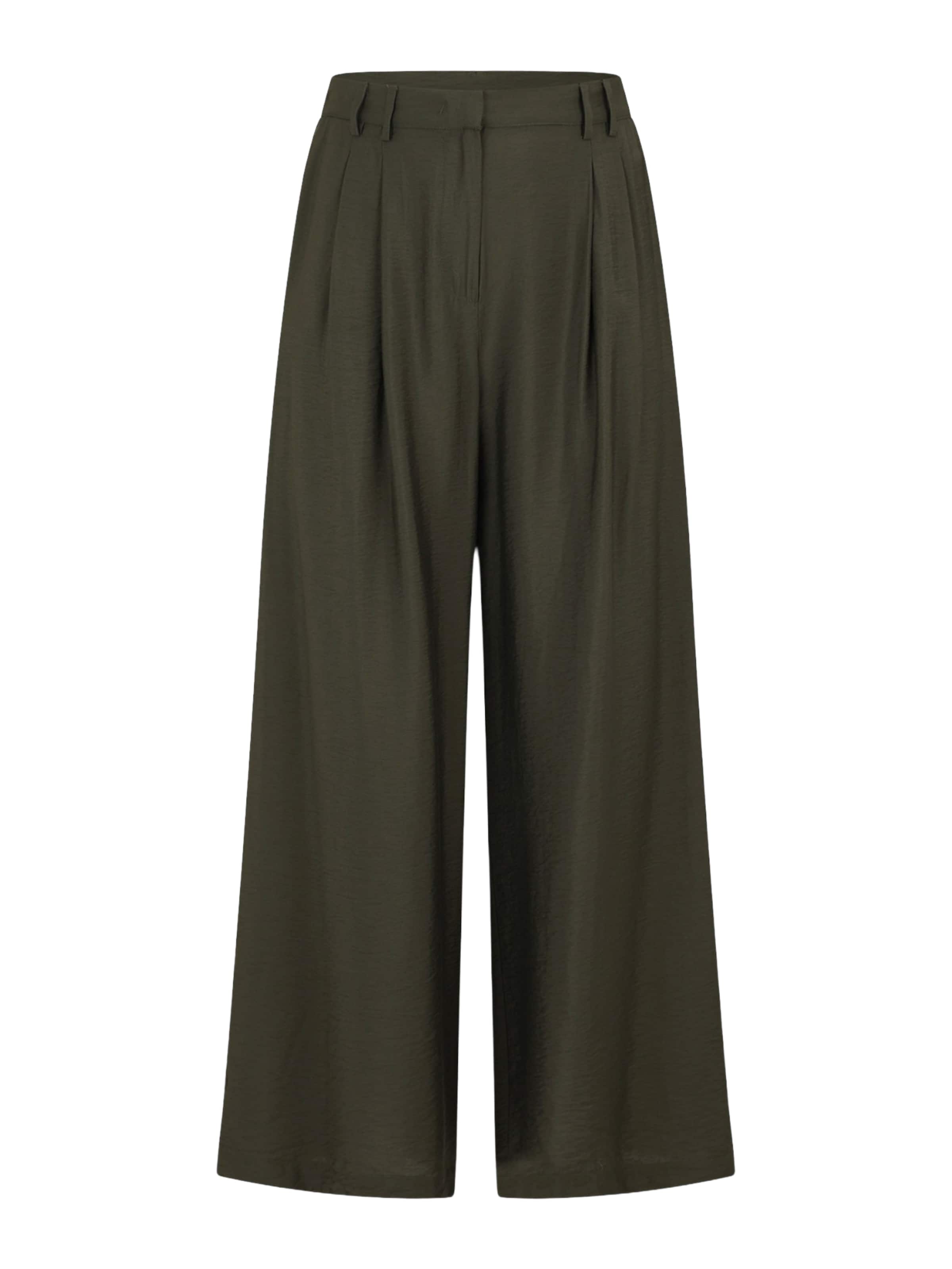 Guido Maria Kretschmer Curvy Loosefit Laskoshousut 'Finja' värissä vihreä: etupuoli