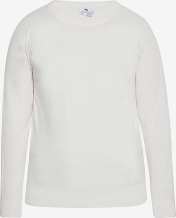 Pull-over MO en blanc : devant