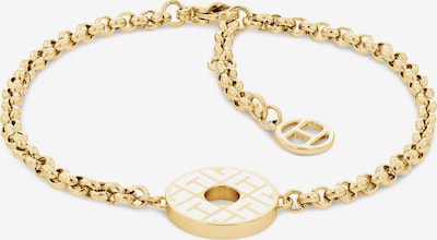 TOMMY HILFIGER Armband in gold / weiß, Produktansicht