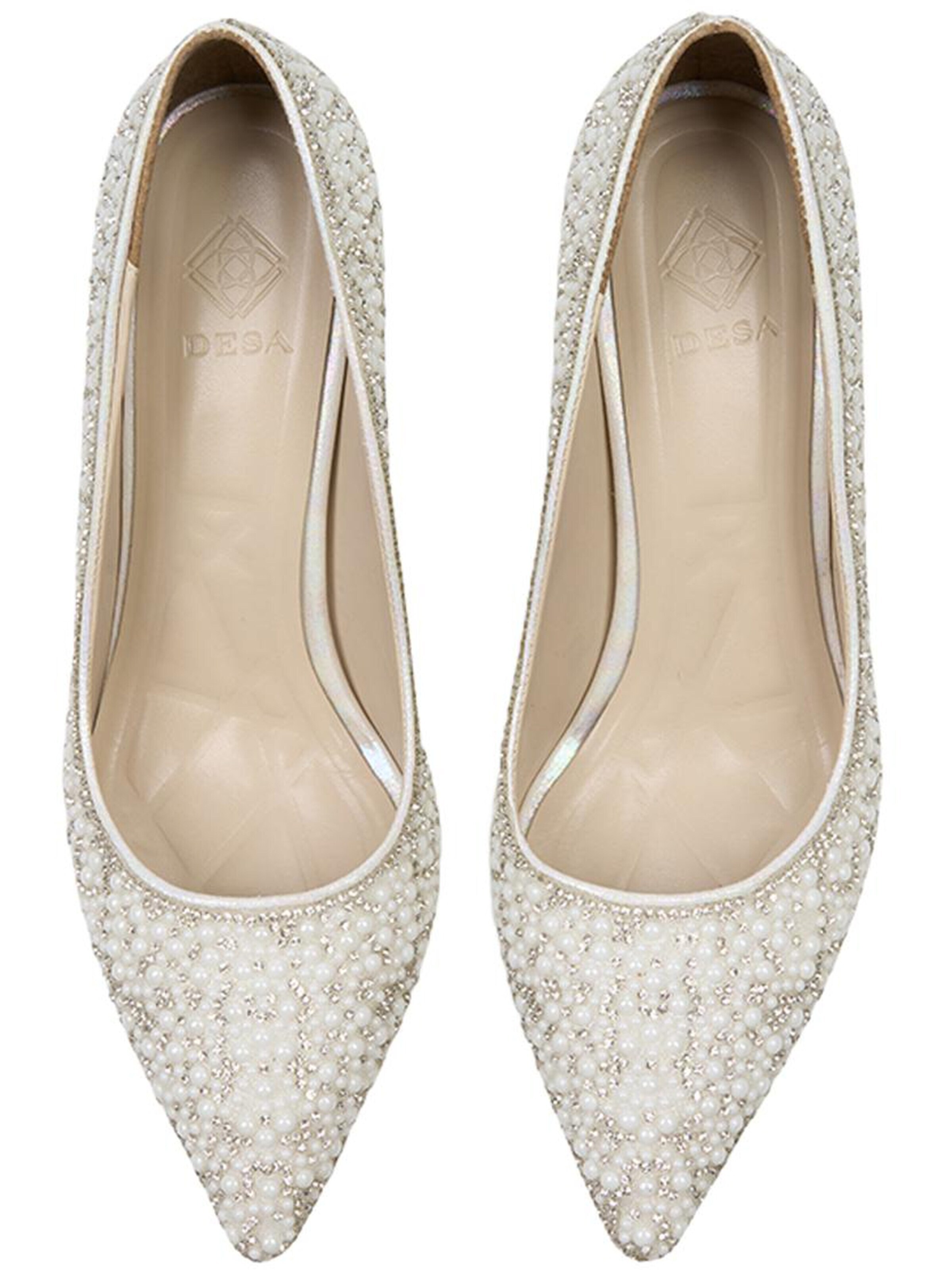Desa - Zapatos con plataforma en blanco