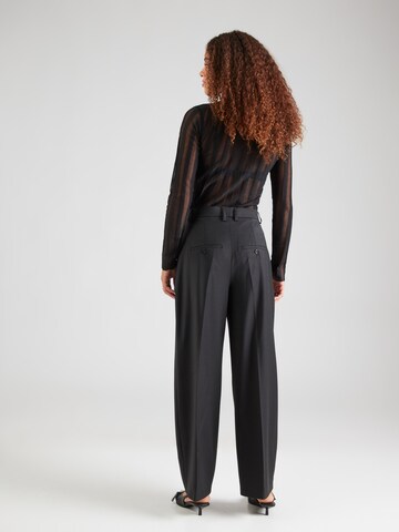DRYKORN Loose fit Pleated Pants 'RUSTLE 10' in Black