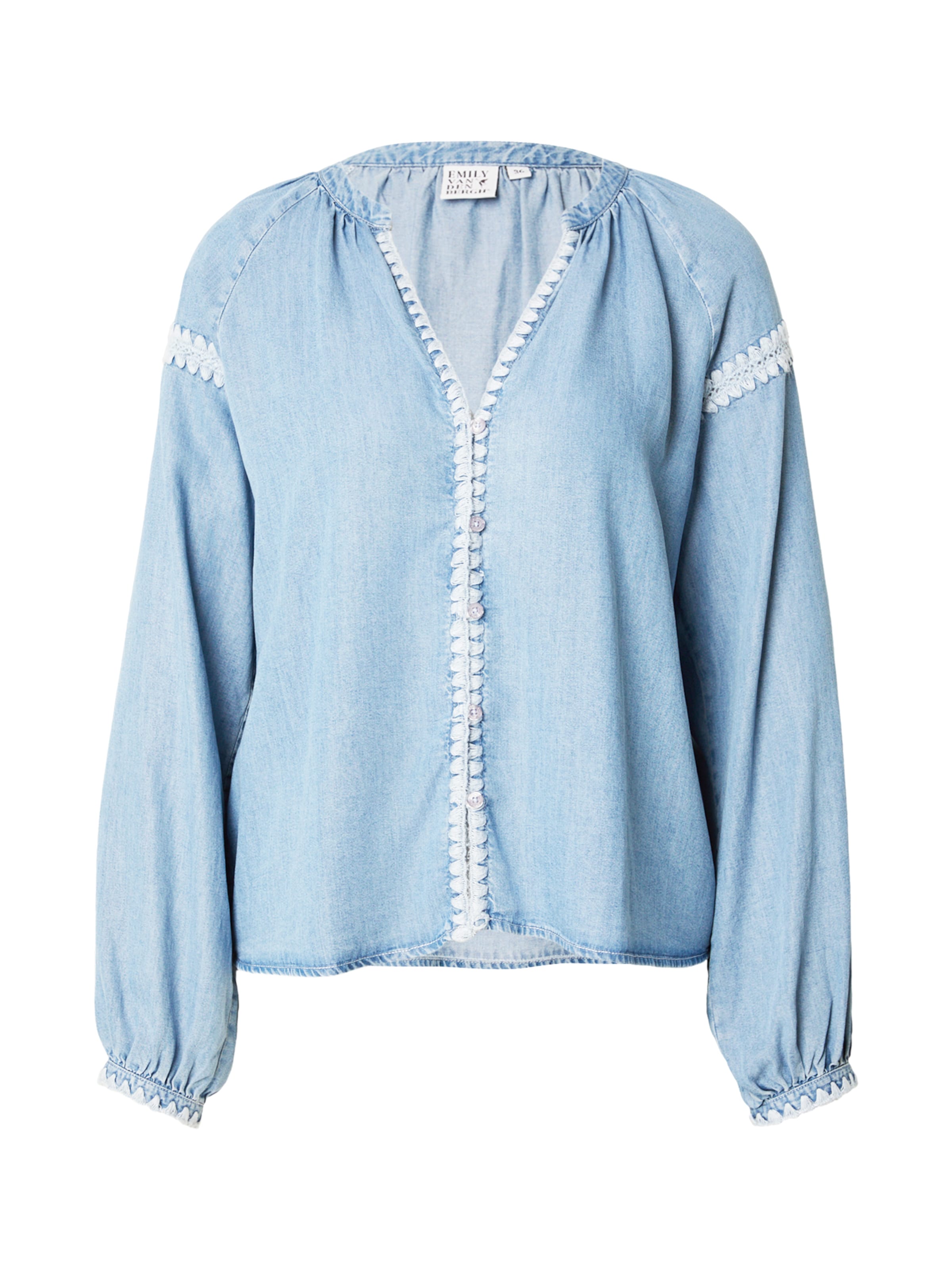Chemisier Emily Van Den Bergh en bleu : devant