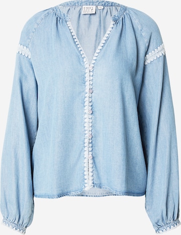 Camicia da donna di Emily Van Den Bergh in blu: frontale