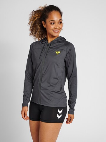 Hummel Sportsweatjacke 'GG12' in Grau: Vorderseite