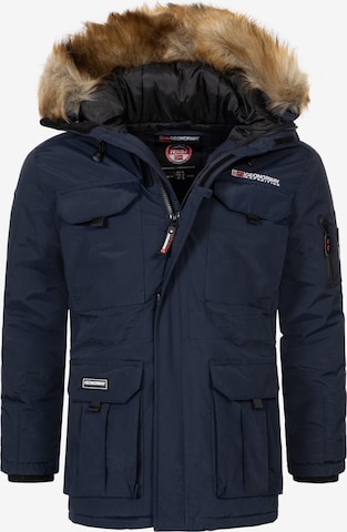 Geo Norway Winterparka in Blau: Vorderseite