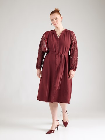 ONLY Carmakoma Shirt dress 'CARKAMMY' in Red: front