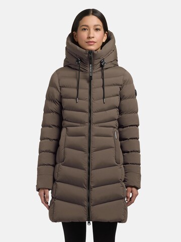 khujo Wintermantel 'Tuhani5' in Grün: Vorderseite