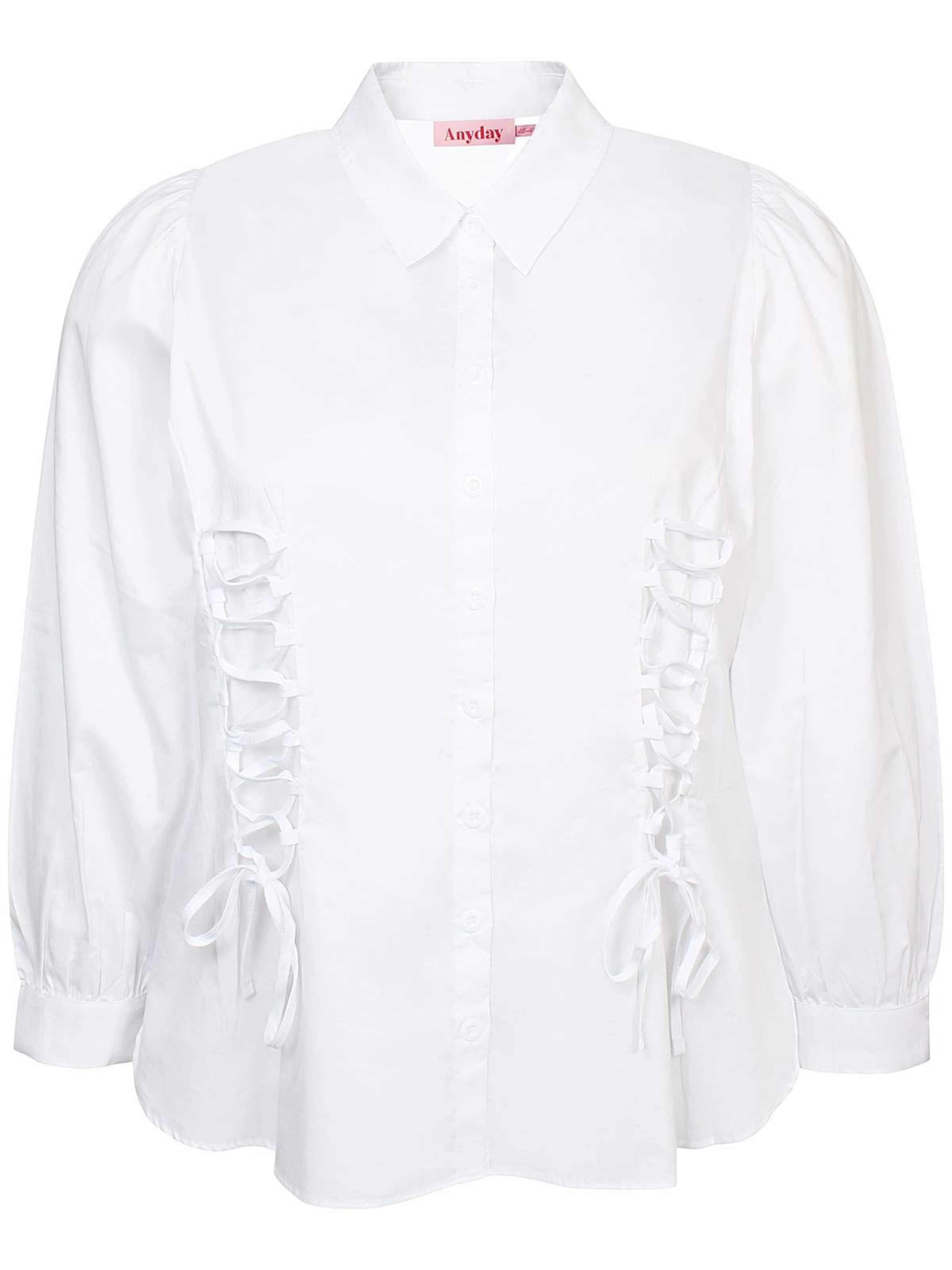 Anyday Shirt 'Anna 385' in Wit: voorkant