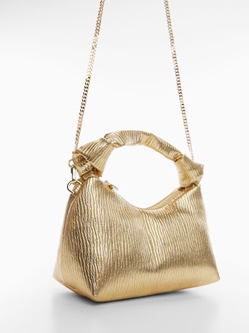 MANGO Дамска чанта 'KENDA' в злато: отпред