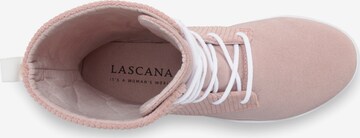 LASCANA Schnürstiefelette in Pink