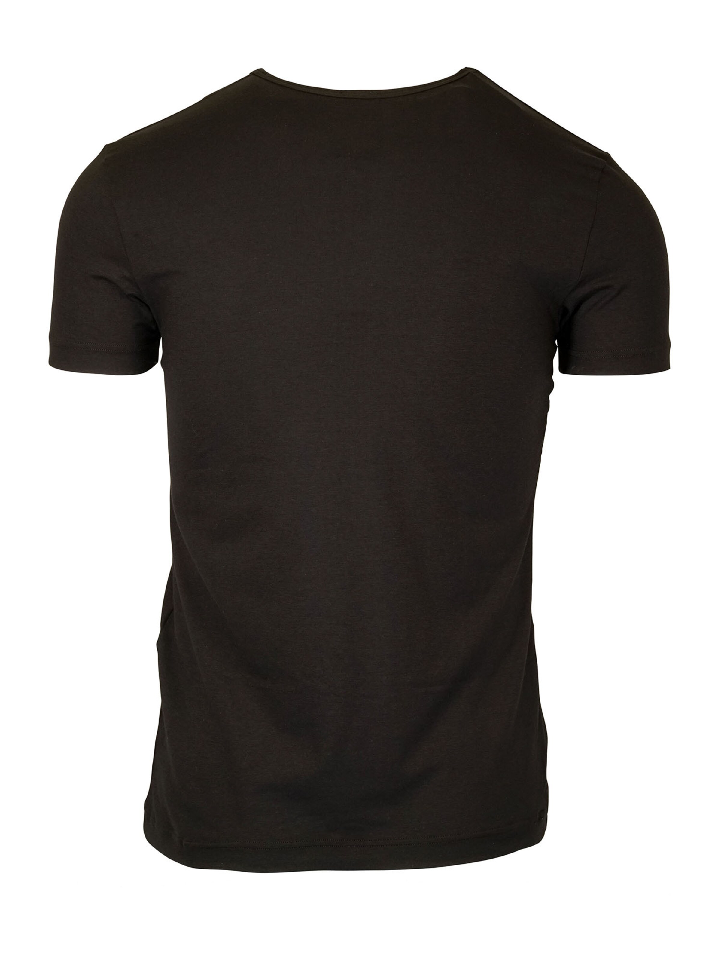 Olaf Benz Undershirt ' V-Neck 'RED 1601' 2-Pack ' in Black