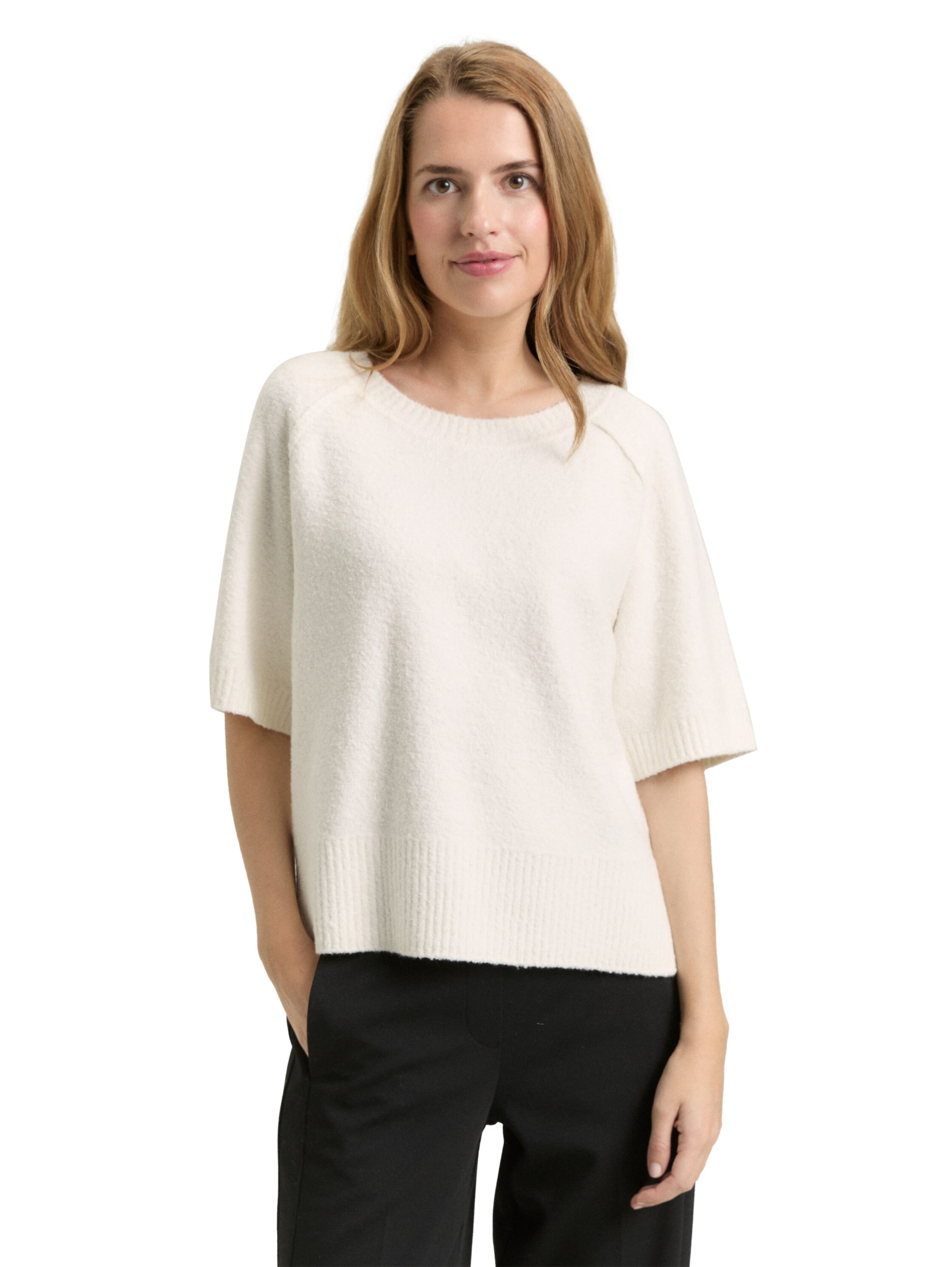 TOM TAILOR Svetr – bílá: přední strana