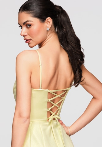 Robe de soirée Ombre en jaune