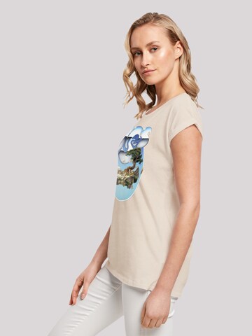 T-shirt 'Yes Chrome Island' F4NT4STIC en beige