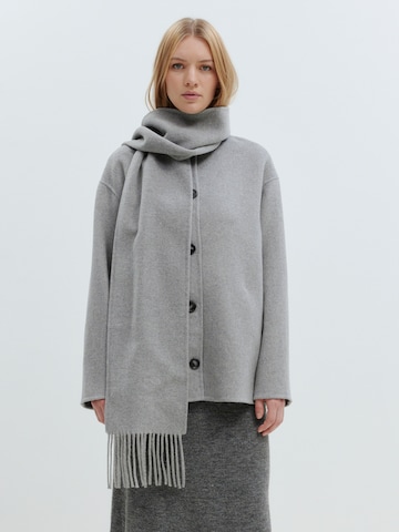 Manteau mi-saison 'Mayu' EDITED en gris : devant