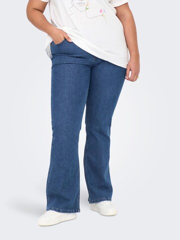 ONLY Carmakoma Bootcut Jeans 'CARHush' in Blau: Vorderseite