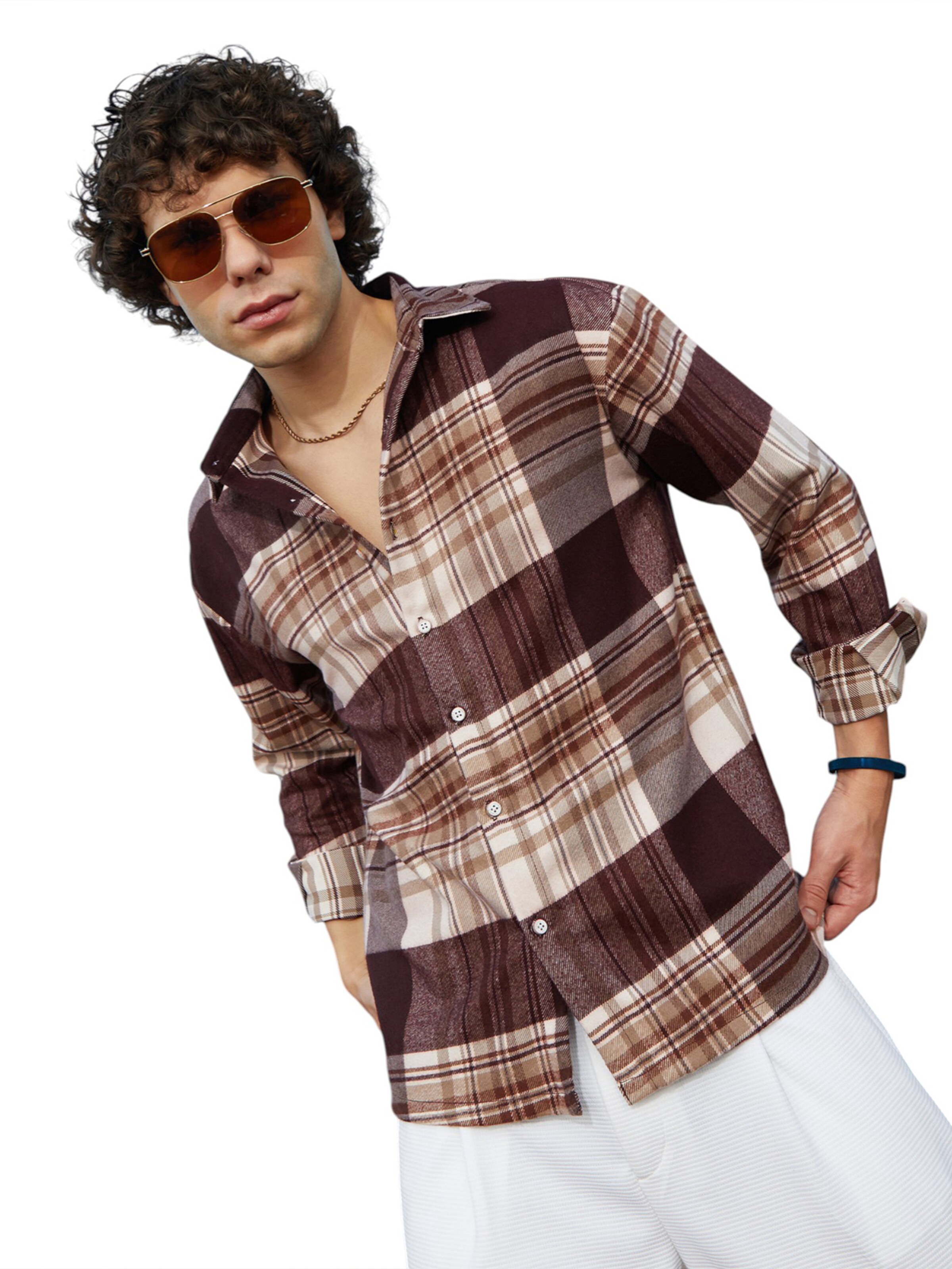 brūns Campus Sutra Standarta piegriezums Krekls 'Celine'