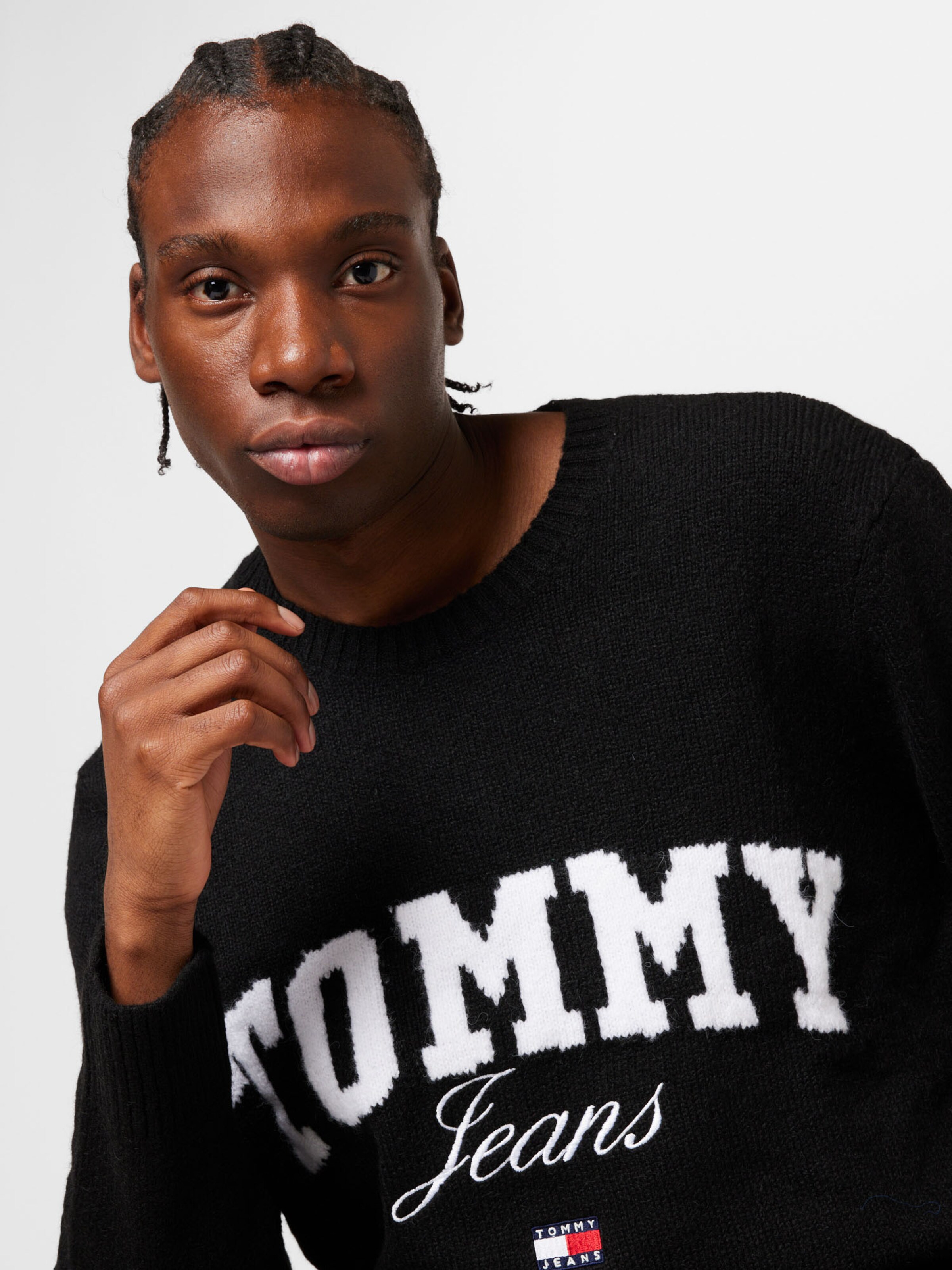 Tommy Jeans Pullover in Schwarz ABOUT YOU