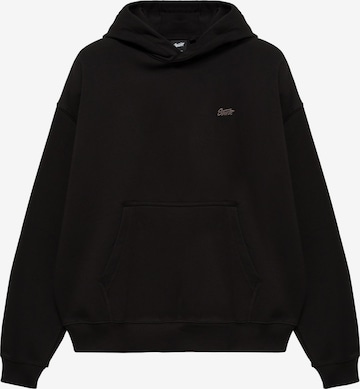 Pull&Bear Sweatshirt 'STWD' in Black: front