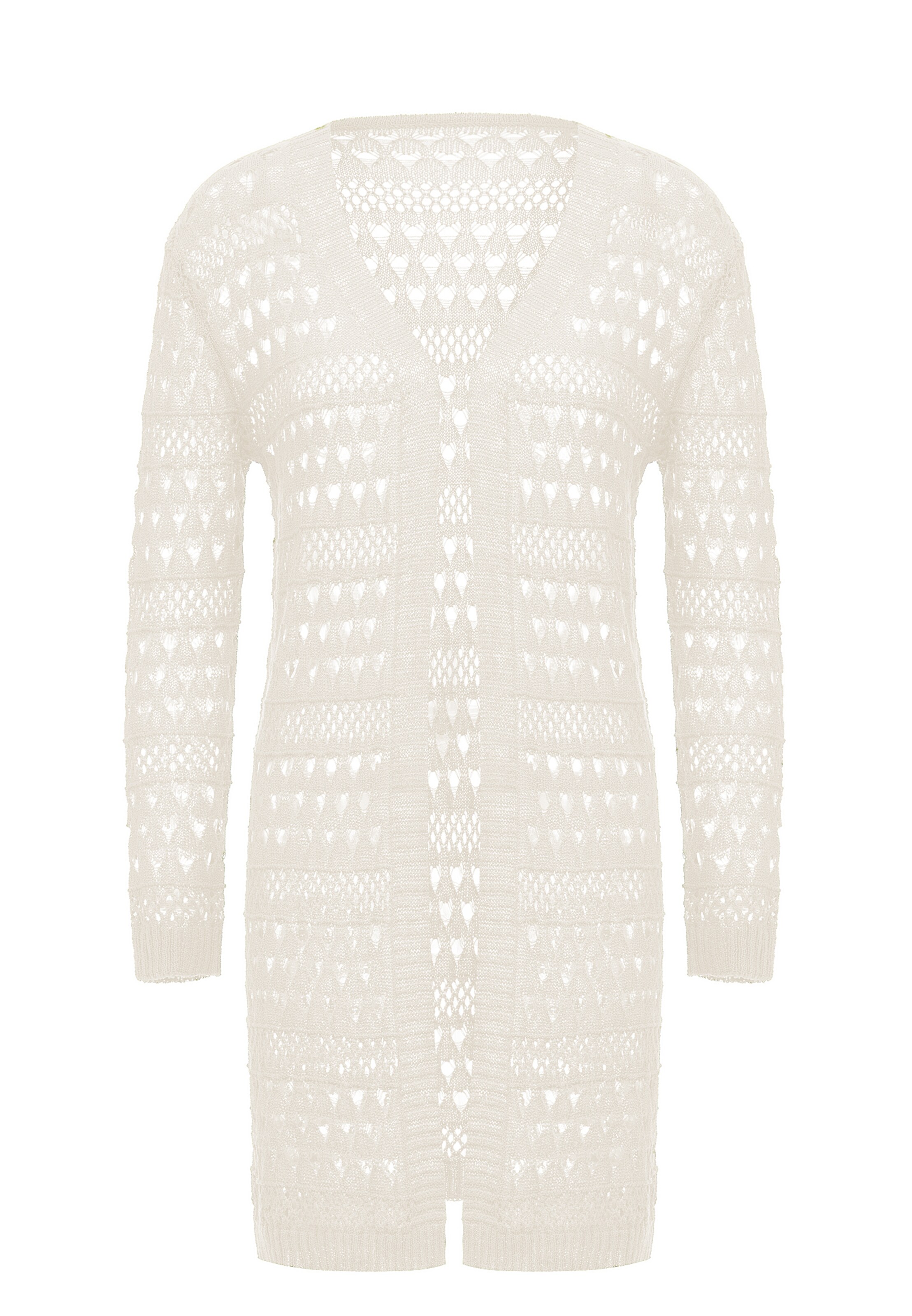 ebeeza - Casaco de malha em branco: frente