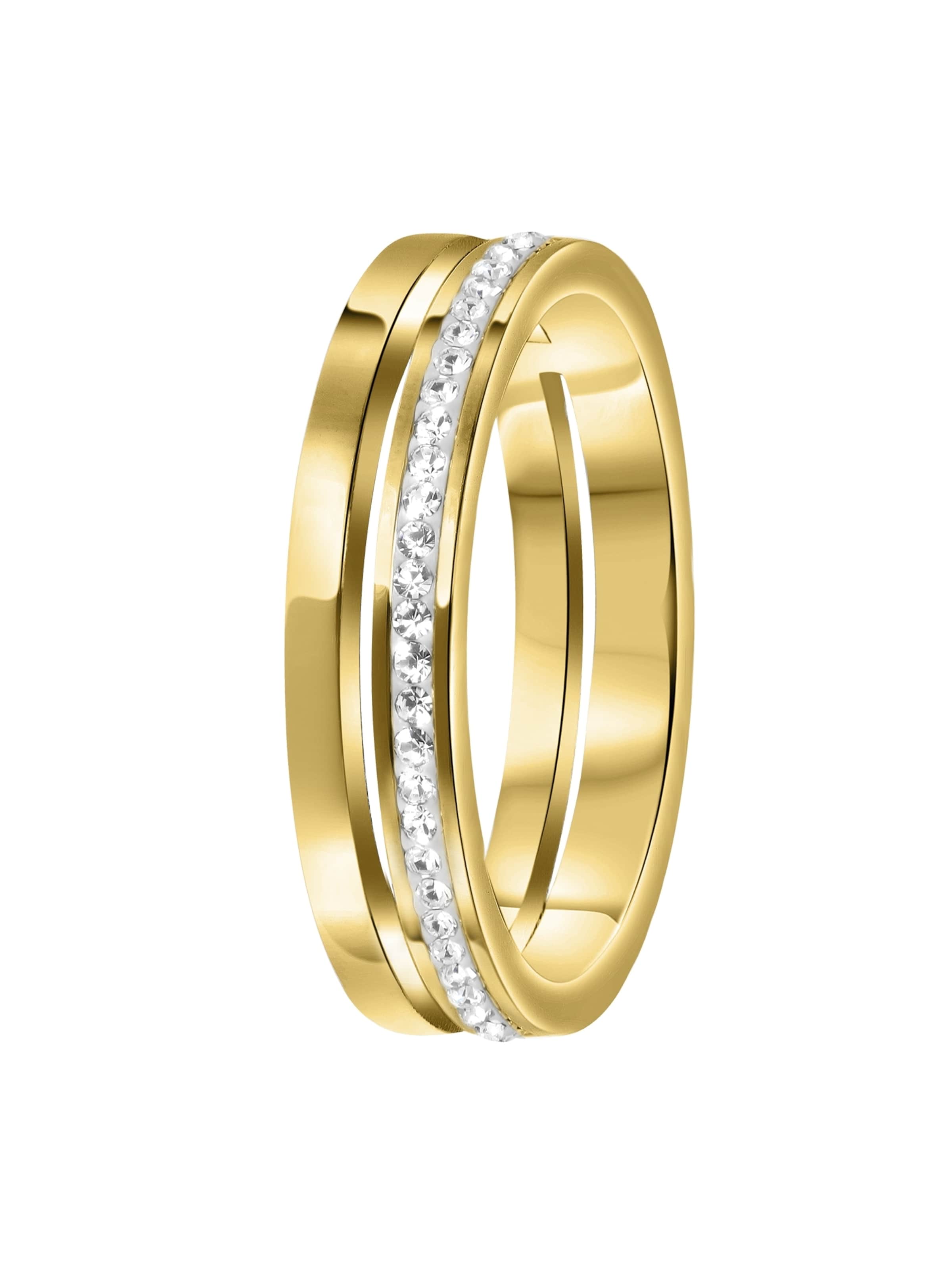 Lucardi Ring in Gold: front