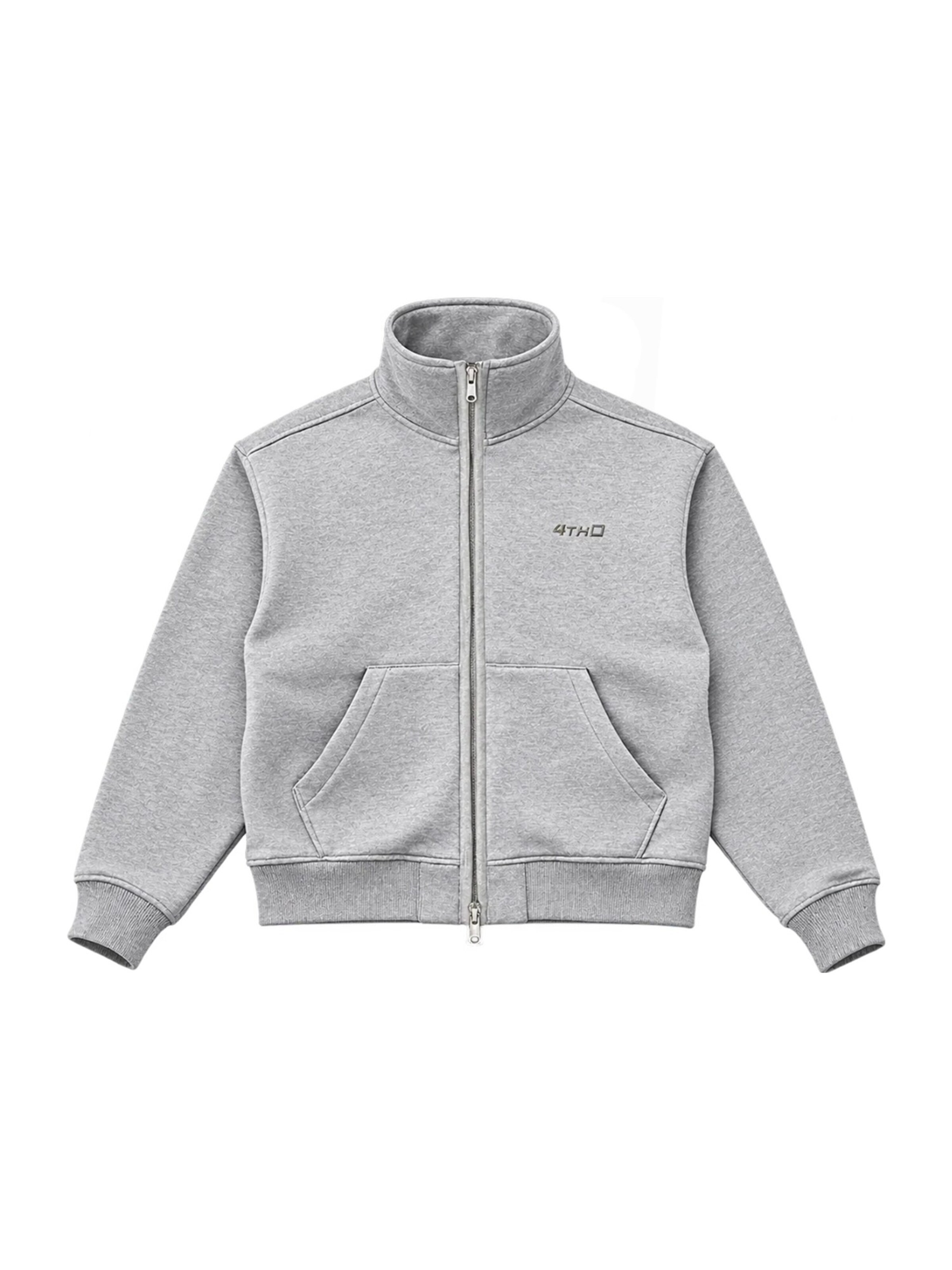 Veste de survêtement 4thD en gris : devant