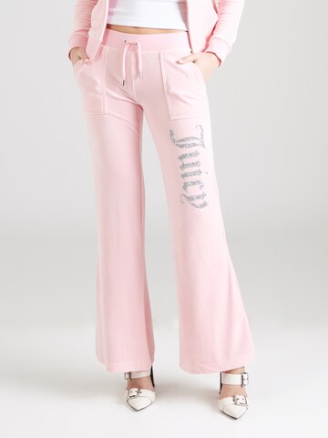 Flared Pantaloni 'LAYLA' di Juicy Couture in rosa: frontale