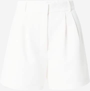Abercrombie & Fitch Regular Pleat-front trousers 'CLASSIC' in White: front