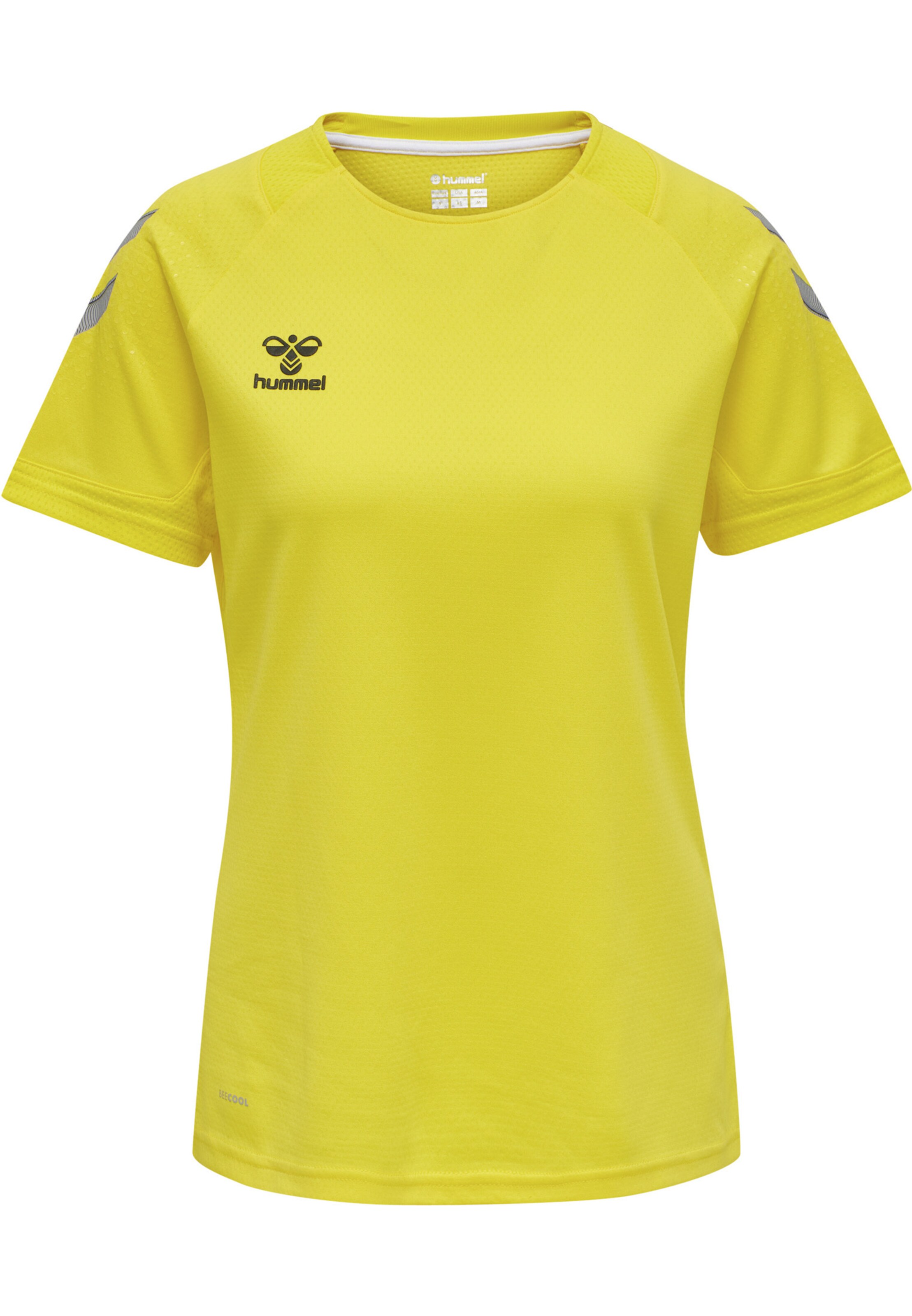 Hummel Functioneel shirt 'Lead' in Geel: voorkant