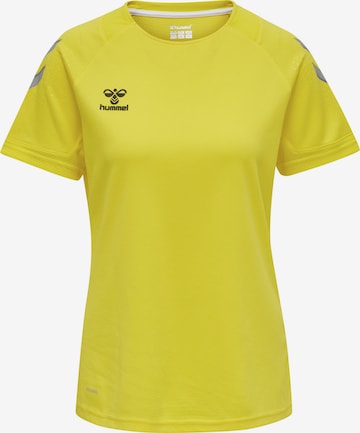 T-shirt fonctionnel Hummel en jaune : devant