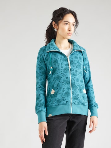 Ragwear Zip-Up Hoodie 'RYLIE' in Green: front