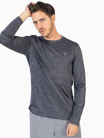 Spyder - Camiseta funcional en gris: frente