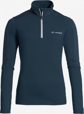 VAUDE Athletic Sweatshirt ' Livigno II ' in Blue: front