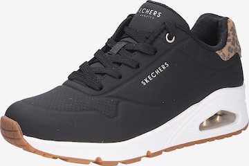 SKECHERS Nizke superge 'UNO' | črna barva: sprednja stran