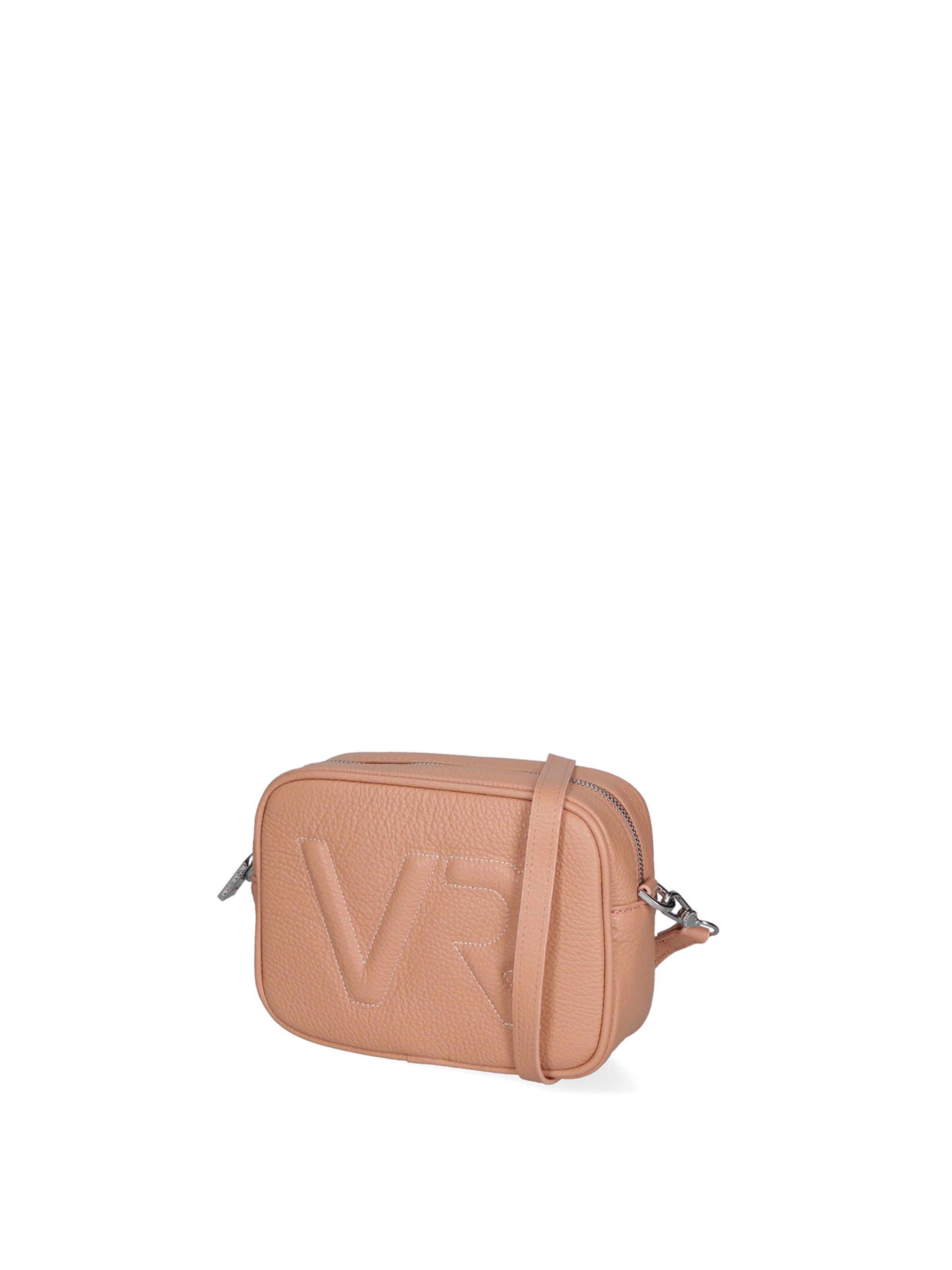 Borsa a tracolla 'Borsa a Tracolla Donna Pelle Virginia Rhinè Zip' di Virginia Rhinè in rosa