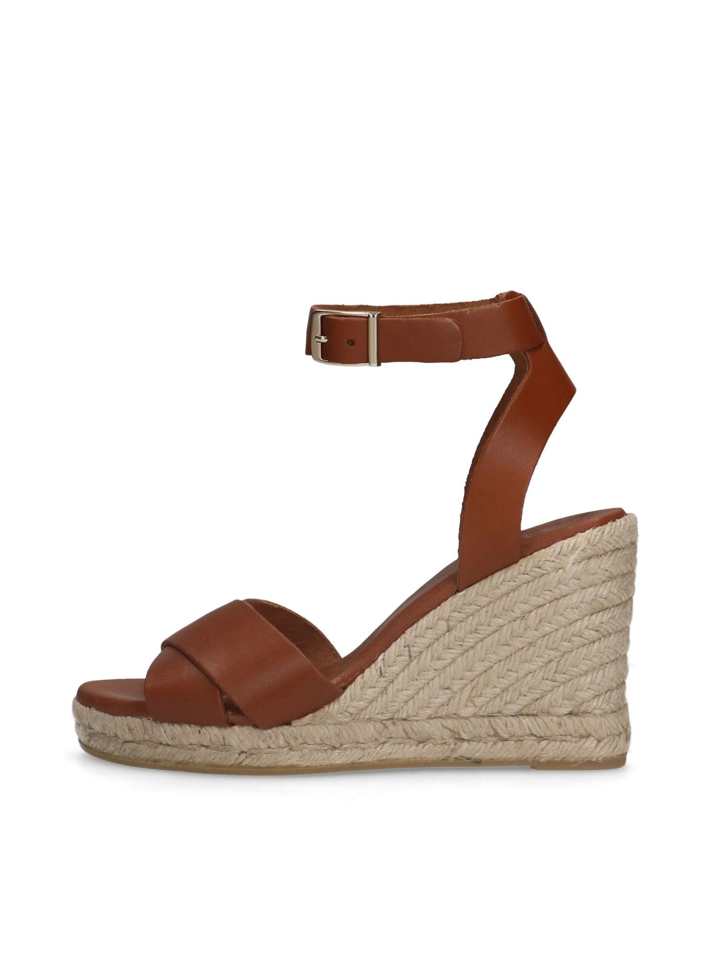 MANFIELD Sandaal in Bruin